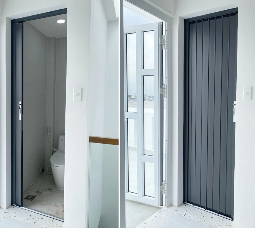 CỬA XẾP LÁ NHÔM 01